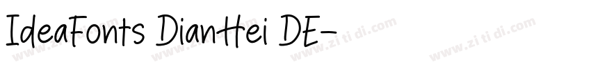 IdeaFonts DianHei DE字体转换